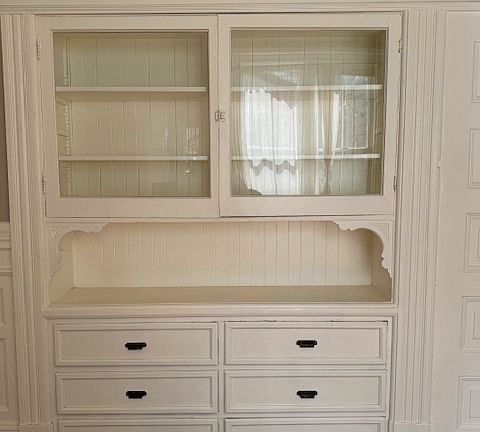 Hutch in living room off kitchen