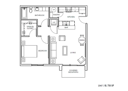 Floor plan 1 Bed