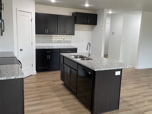Kitchen island and open area