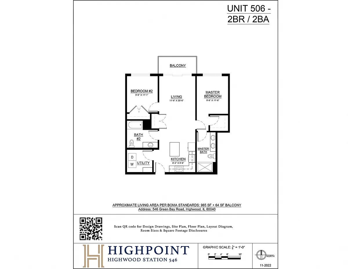 Floor plan 2 Bed 2 Bath