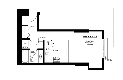 Floor plan Bachelor B