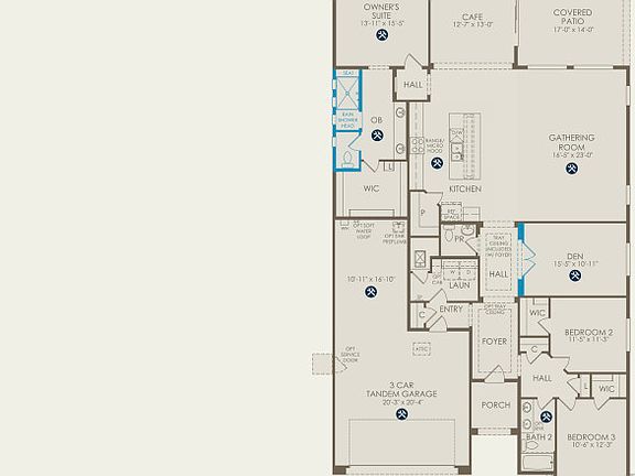 Parklane Floor Plan, Quick Move-in Home, Floor 1