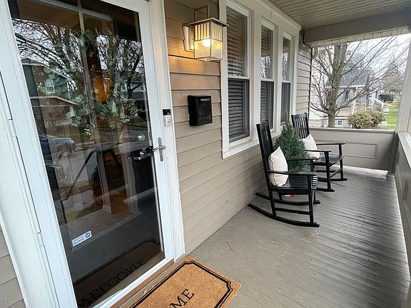 Welcoming rocking chair front porch