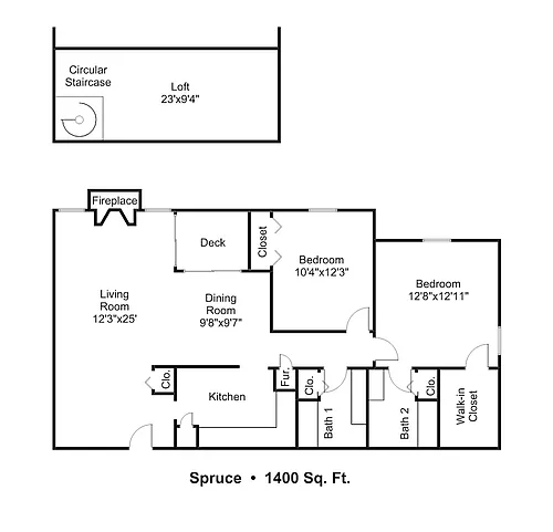 Floor plan Spruce