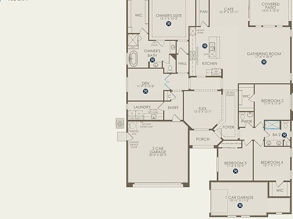 Plan 1 Floor Plan, Quick Move-in Home, Floor 1