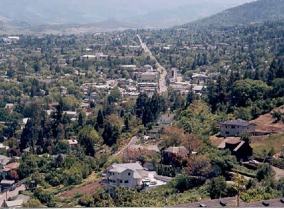 View of Downtown Ashland from Deck.