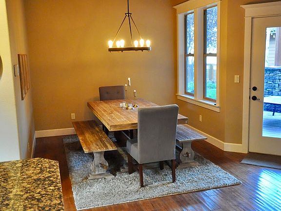 Dinning opens to back deck