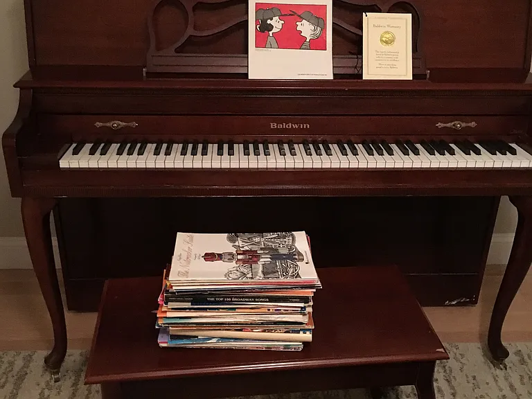 Recently tuned Baldwin Upright piano.