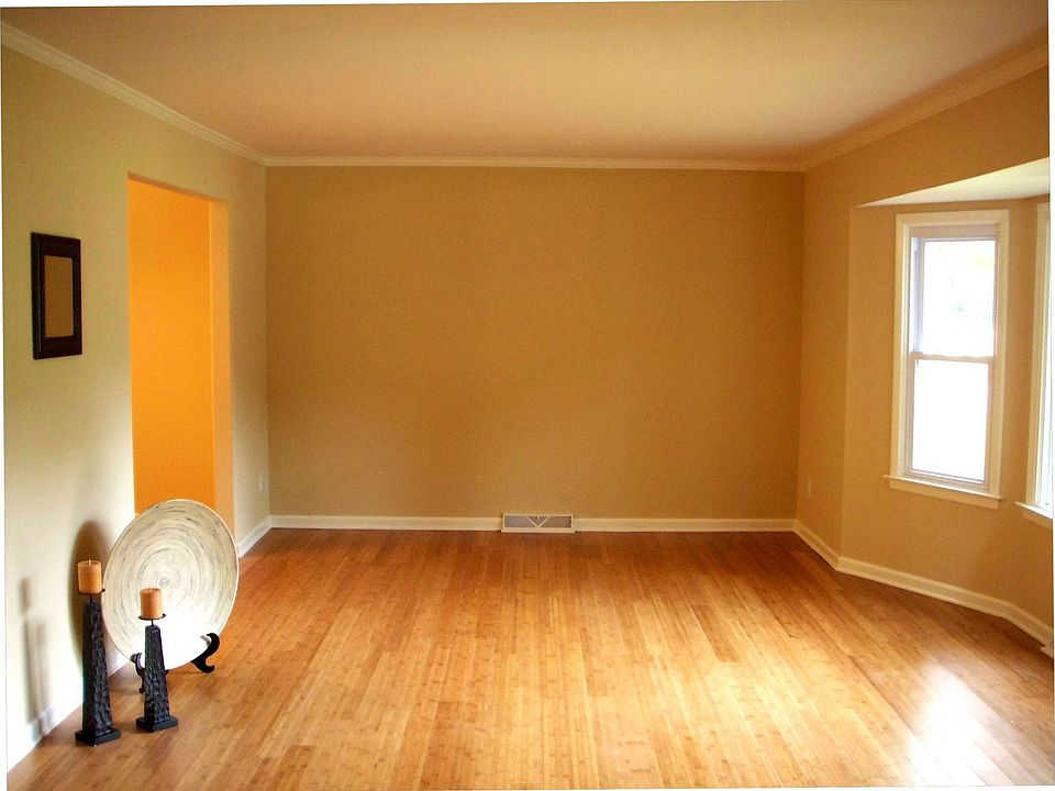 Living Room with solid bamboo flooring