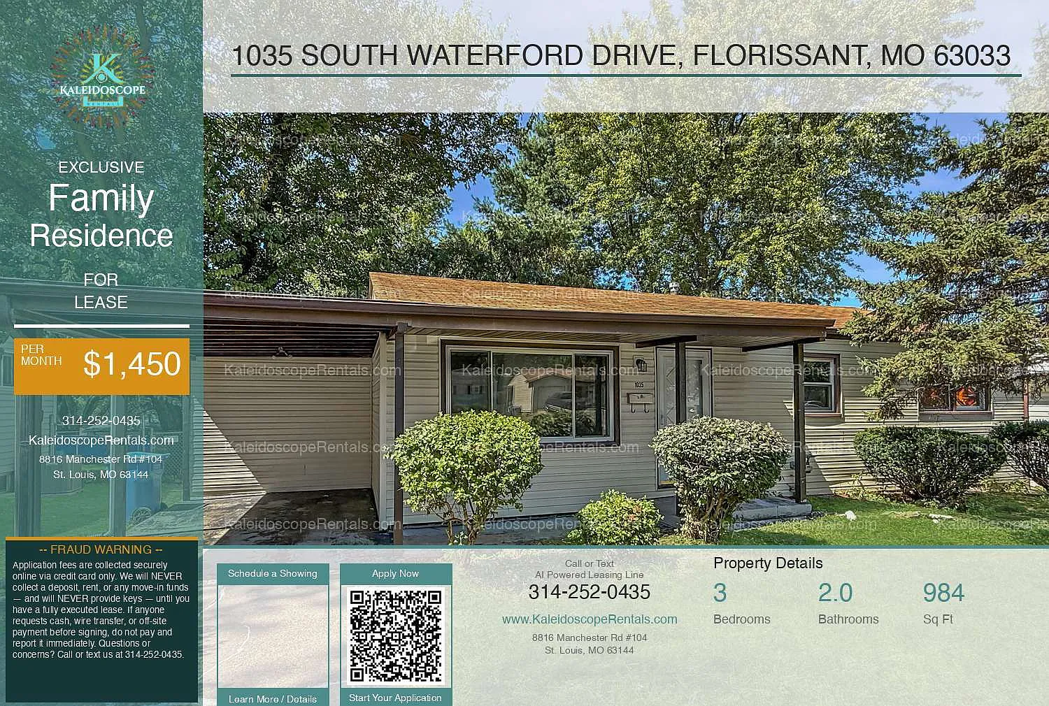 3 bed, 2.0 bath, 984 sqft, $1,450 — Photo 1