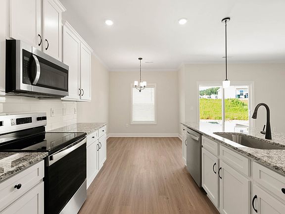 Kitchen opens to the dining area