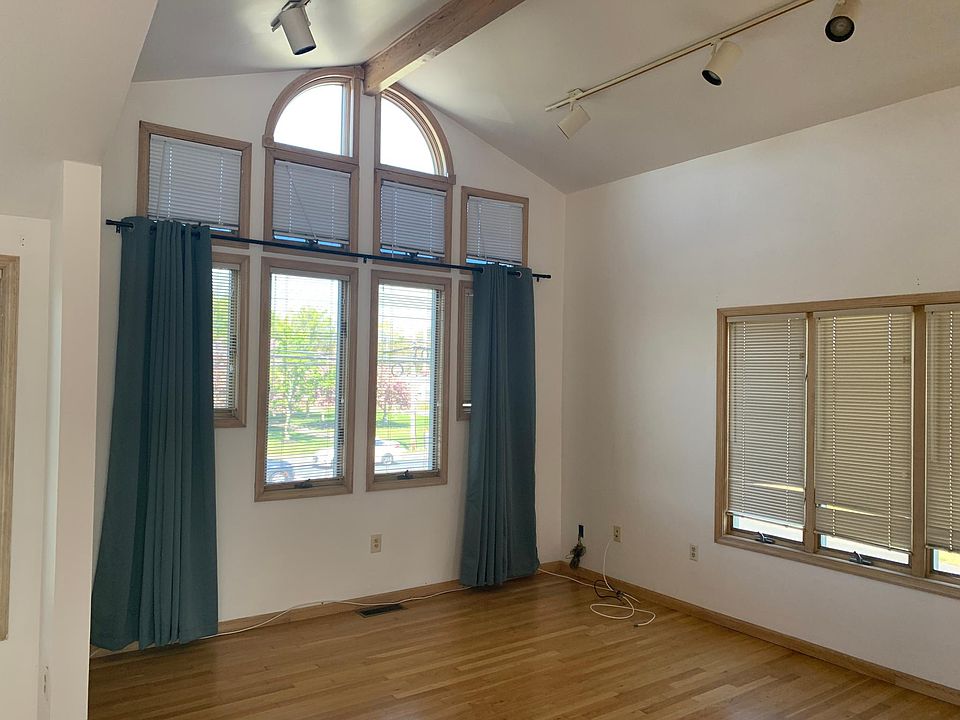 Living Room with beautiful cathedral ceilings.