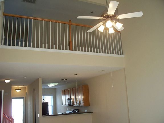 Loft that can be used for a den or office.