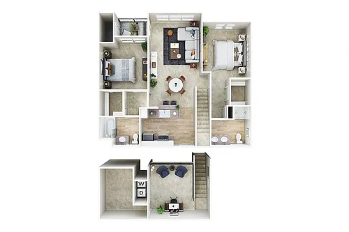 Floor plan B3 with Loft