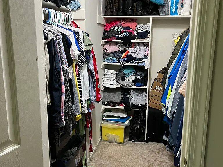 Large walk in closet