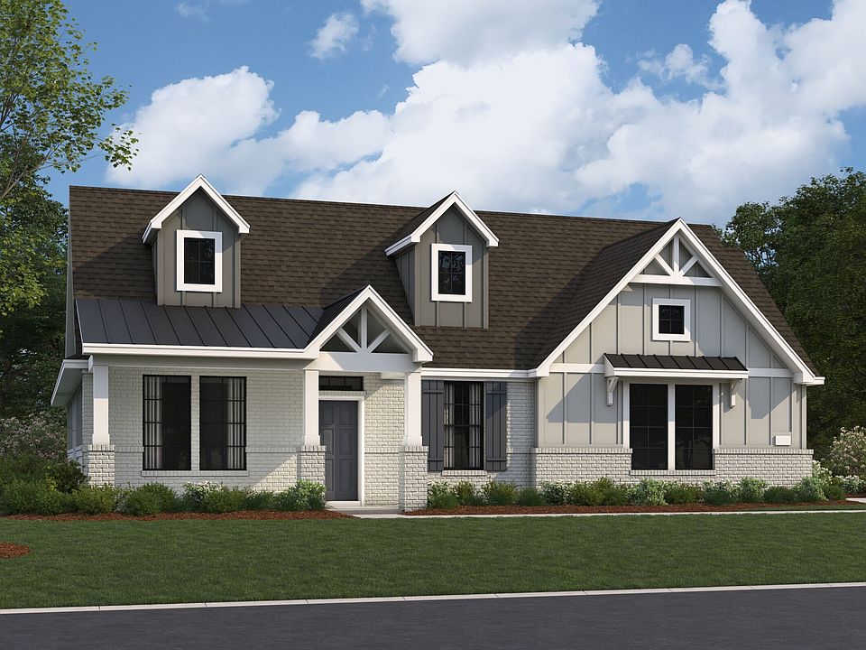 Brazos F Elevation - Sideload Garage