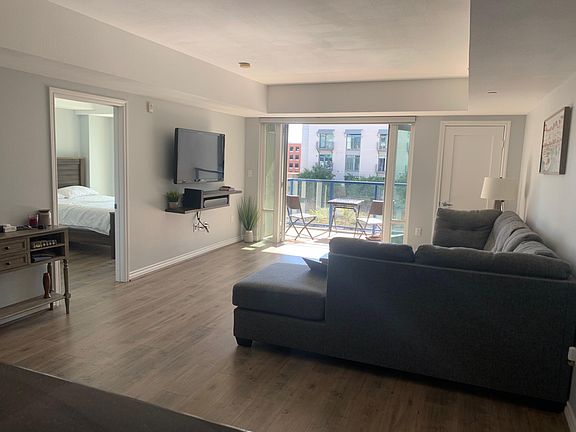 Living room view with furniture