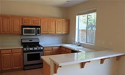Empty view of kitchen