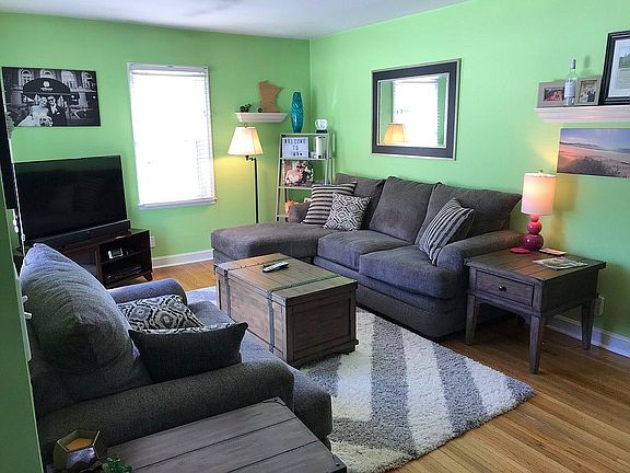 Living area hardwood floors
