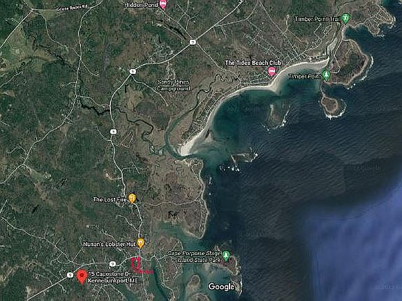 6 mi. to Goose Rocks beach