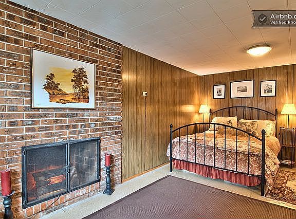 Basement den (guest space)