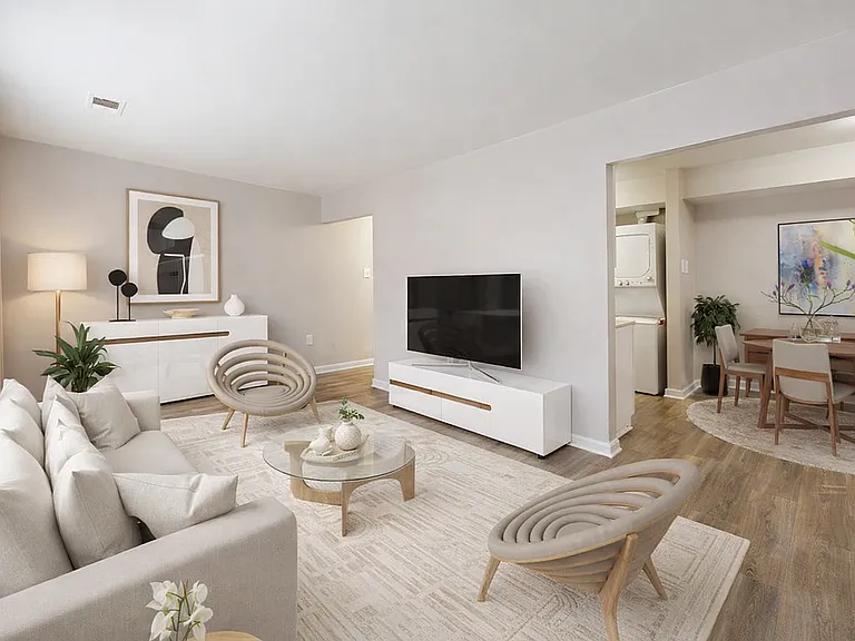 Modern living and dining harmony