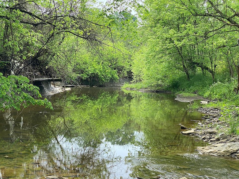 Sugar Creek along the south boundary