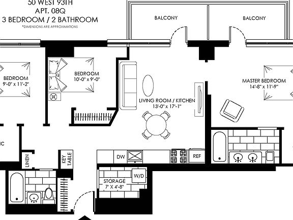 2nd image of 50 W 93rd St #508Q