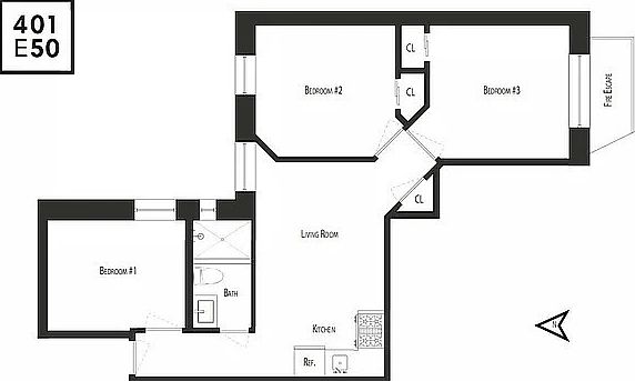 2nd image of 401 E 50th St APT 4D