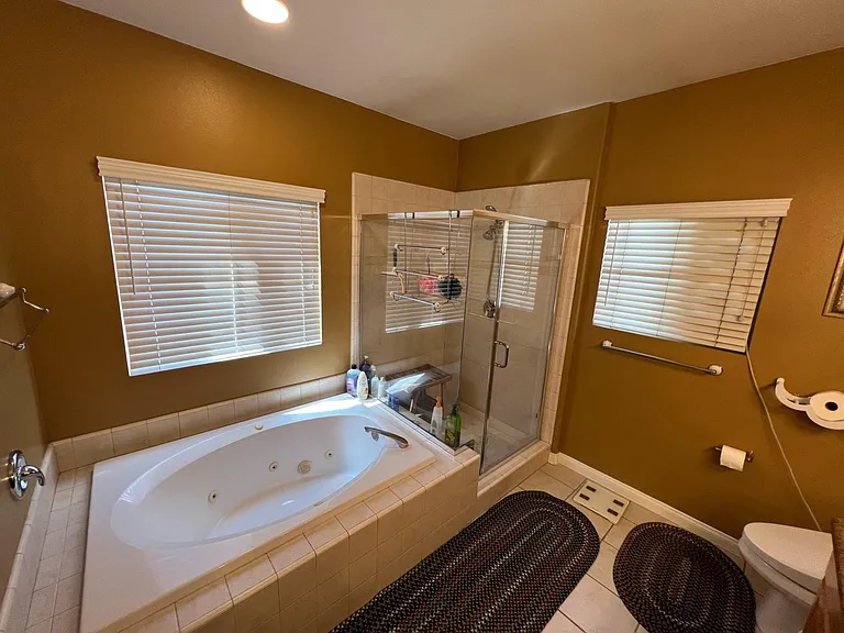 Master bath - jetted tub, separate shower