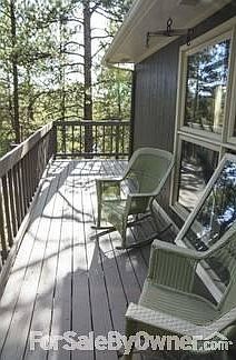 Upstairs wrap-around deck