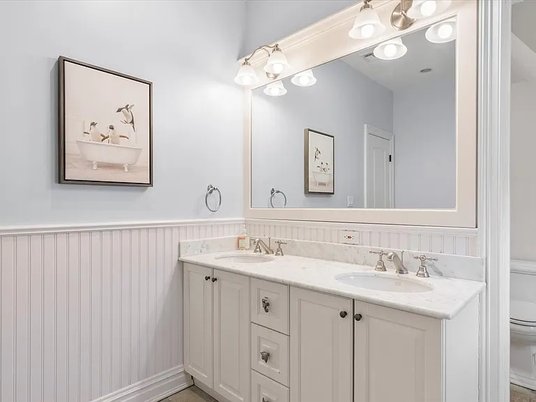 Large Hall Bathroom with double sink