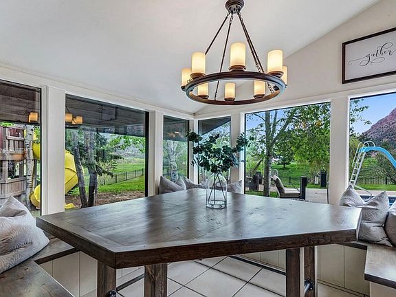 Custom built dining nook
