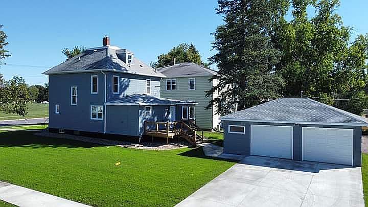 House on large corner lot