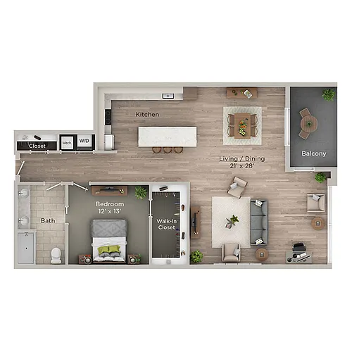Floor plan The Austin
