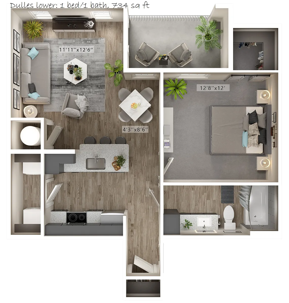 Floor plan Dulles Lower w Garage
