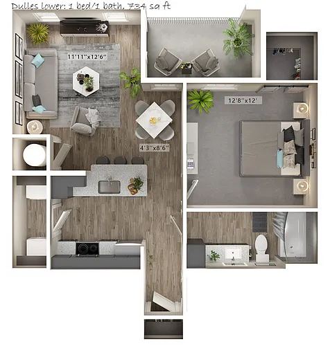 Floor plan Dulles Lower w Garage