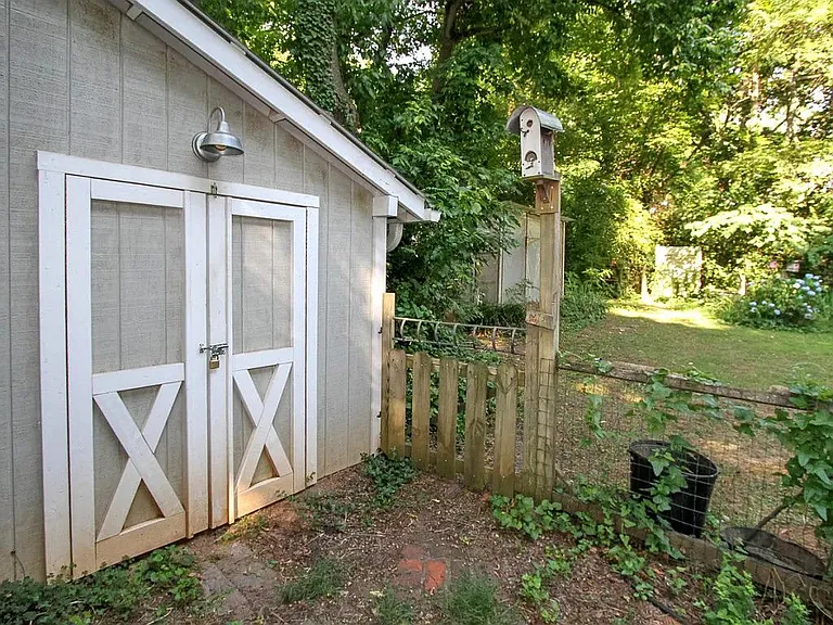 More backyard and greenhouse