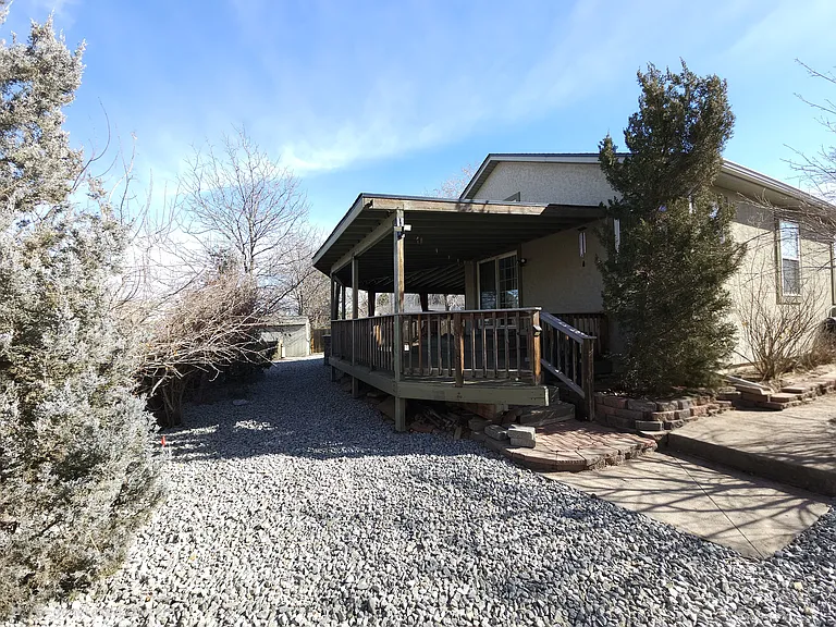 Large, fenced backyard