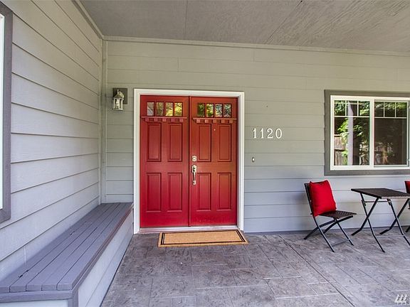 Covered patio at entry.