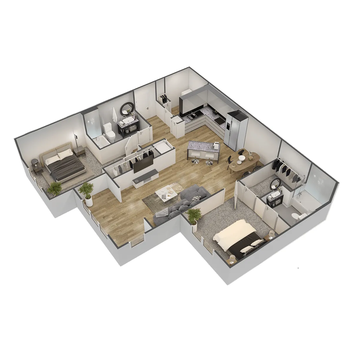 Floor plan Vector Sunroom