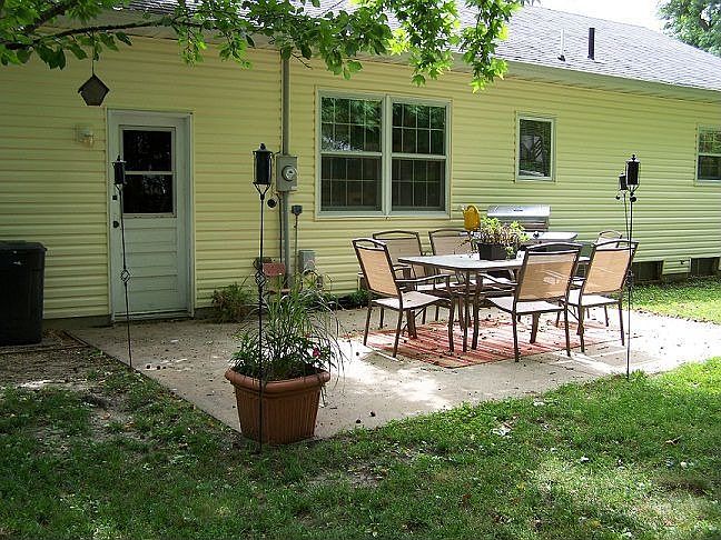 Patio for outside dinning