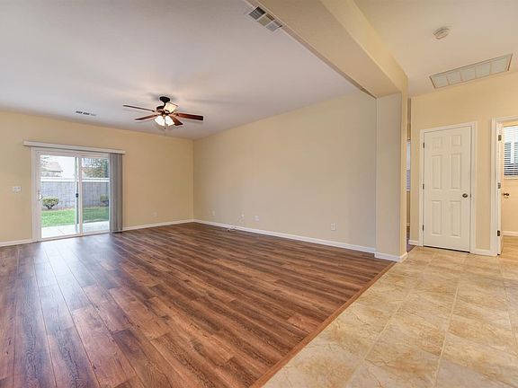 The large family room offers plenty of space to gather with family and friends