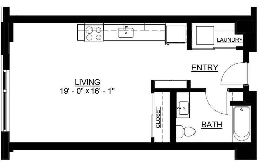 Floor plan Studio