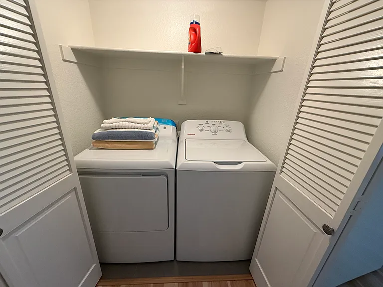 Brand new washer and dryer inside the unit