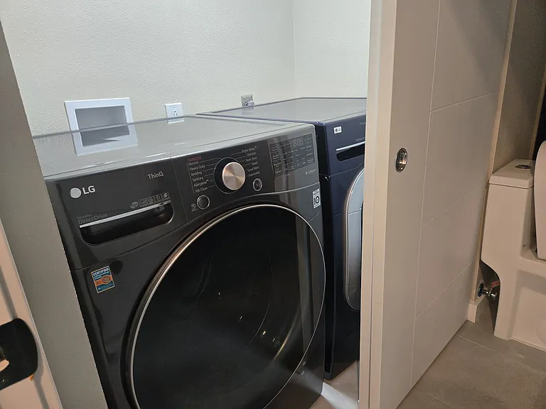 Utility Closet with Washer and Dryer
