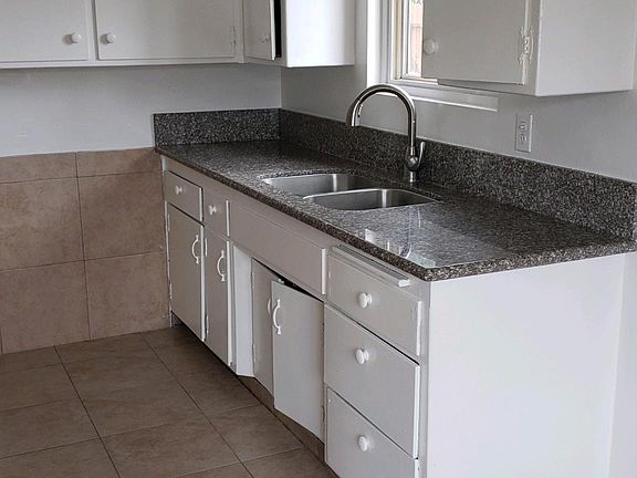 Kitchen sink counter facing north