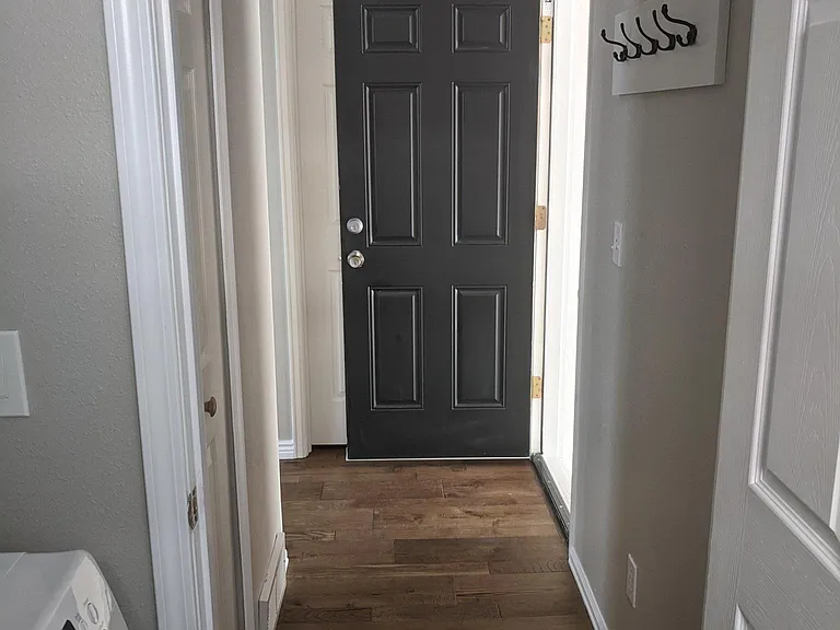 hallway from garage to laundry