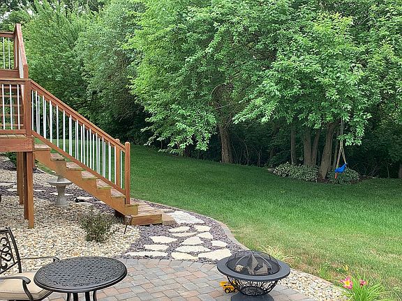 backyard view from patio 