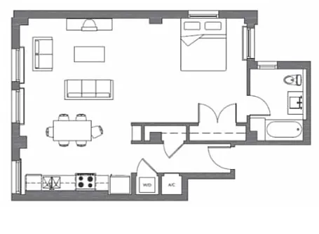 Floor plan 1006- Available Sept 1
